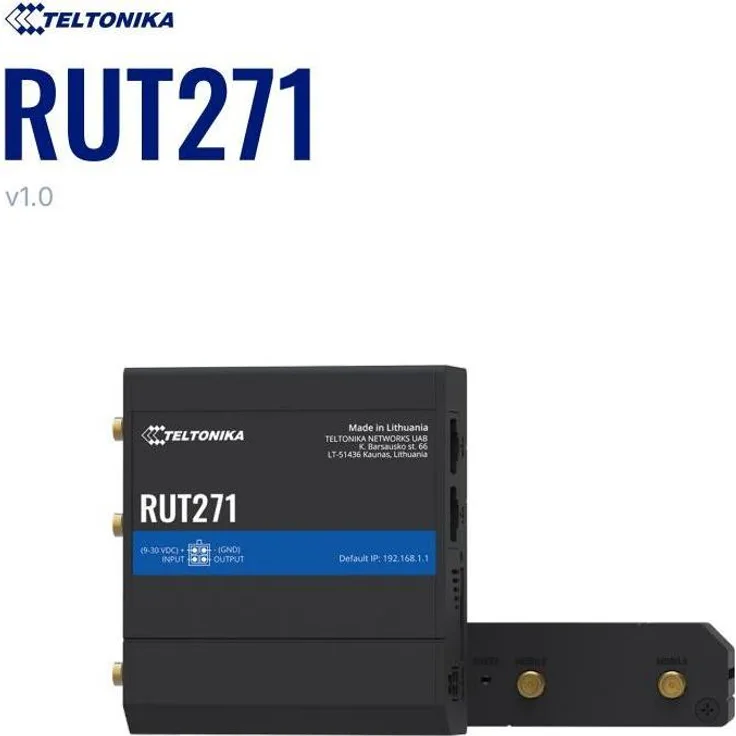 Teltonika RUT271 (Global) 5G, Router mit hoher Datenübertragungsrate und integrierter Firewall