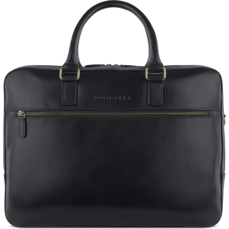 Bugatti Aktentasche Remo Briefcase Large, Notebooktasche, Schwarz, aus hochwertigem Rindleder hergestellt – Bild 1