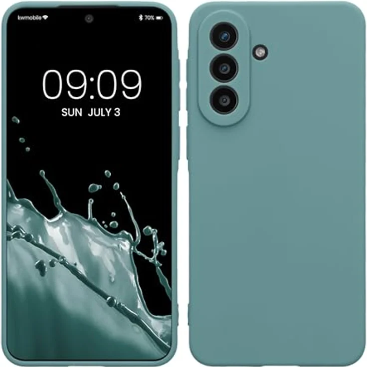 kwmobile Handyhülle für Samsung Galaxy A57 5G - weiches Silikon Case in Arctic Night, reißfest und rutschfest, präzise Ausschnitte für Knöpfe und Kamera – Bild 1
