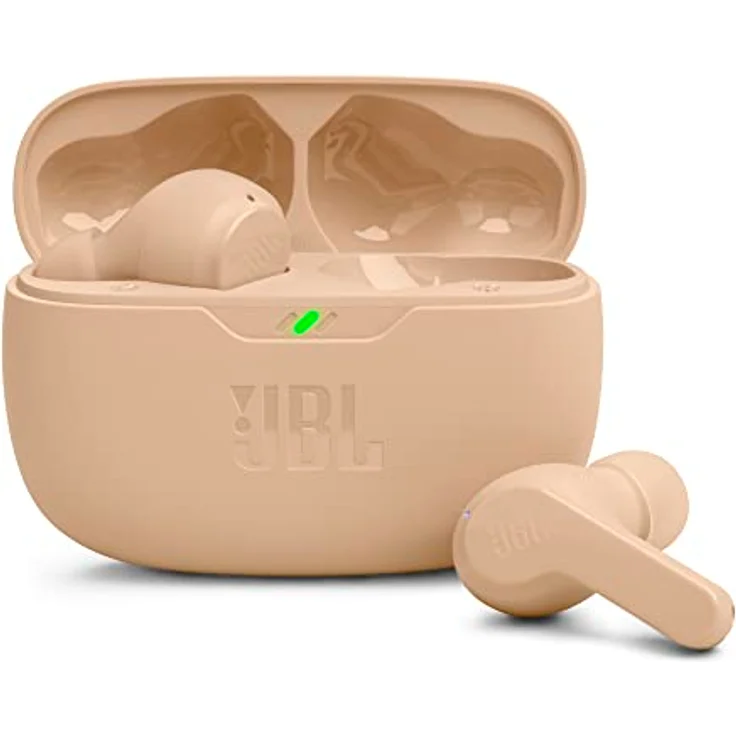 JBL Wave Beam – Kabellose In-Ear Ohrhörer mit IP54 und IPX2 Wasserdichtigkeit – Freisprechfunktion und 32 Stunden Akkulaufzeit – In Beige – Bild 1
