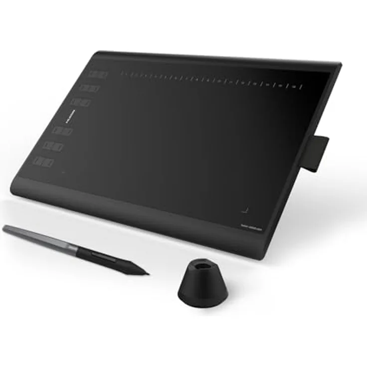 HUION Inspiroy H1060P Grafiktablett, 10x6.25 Zoll, batteriefreier Stift, 12 Hotkeys, Android-kompatibel