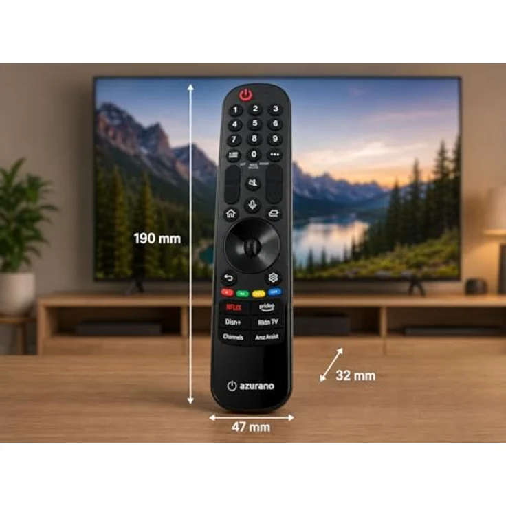 azurano Fernbedienung für LG Universal Magic Remote, AN-MR24GA, AN-MR23GA, AN-MR22GA, AN-MR21GA, sofort einsatzbereit, Voice und Mouse Funktion – Bild 10