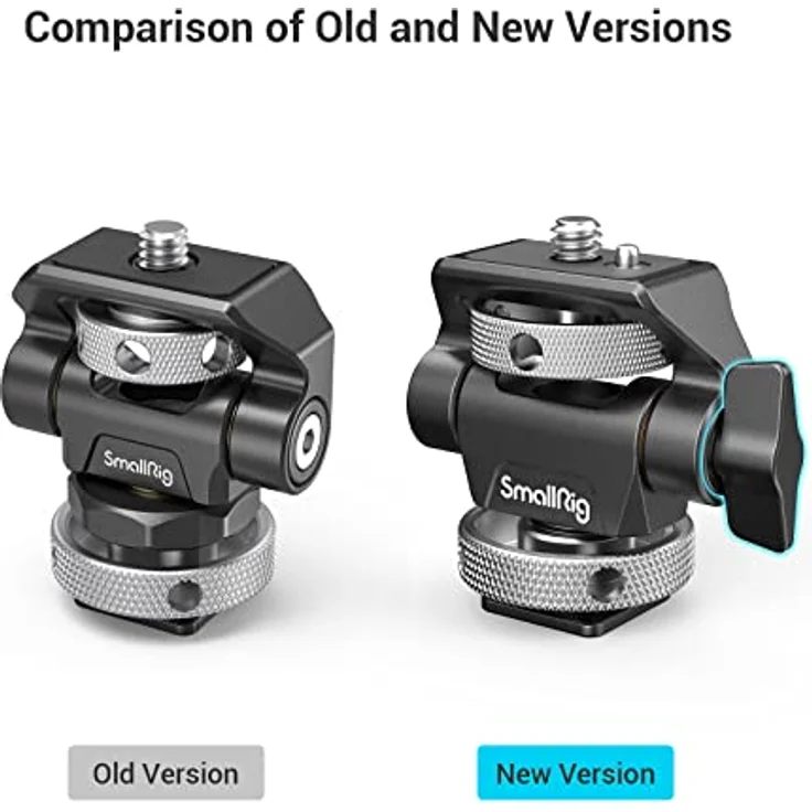 SMALLRIG Kamera Monitor Mount mit Kaltschuhadapter, 360° drehbar und 180° neigbar, Verstellbarer Monitorhalter mit Rändelschraube zum Einstellen der Spannung, mit Anti-Twist-Design – 2905B – Bild 4