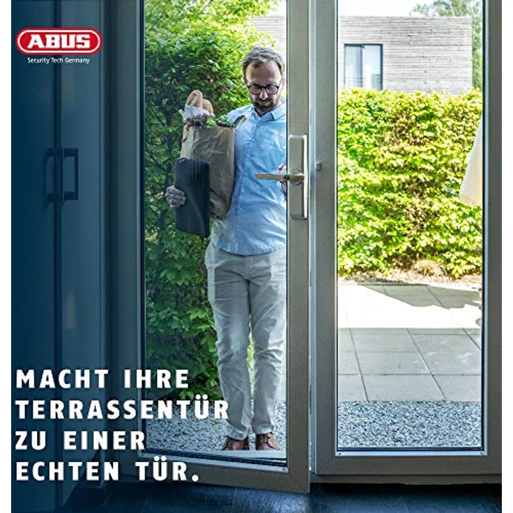 ABUS Funk-Fensterantrieb HomeTec Pro FCA3000 automatisches Schloss für Terrassentür - Abschließen mit Fernbedienung oder Codeeingabe - einfache Montage - mit Alarm - weiß - 79809 – Bild 7