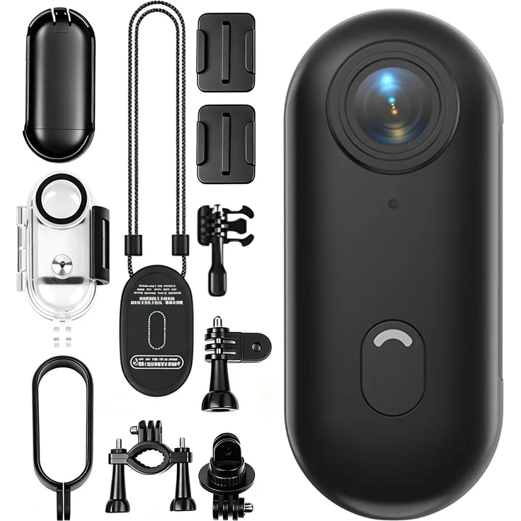 Andoer 4K Action-Kamera, 30fps, WiFi, 120° Weitwinkelobjektiv, 30m wasserdicht, eingebauter Akku