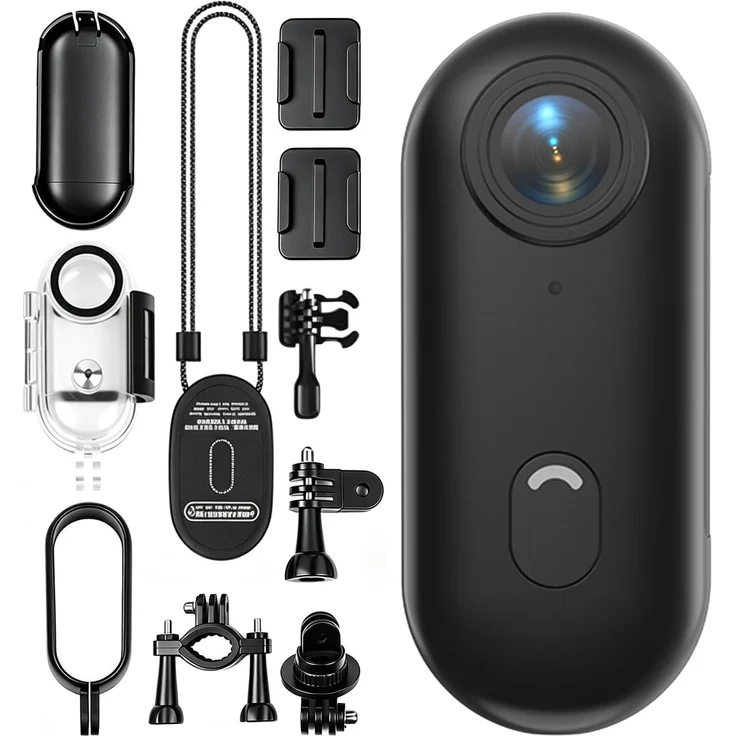 Andoer 4K Action-Kamera, 30fps, WiFi, 120° Weitwinkelobjektiv, 30m wasserdicht, eingebauter Akku