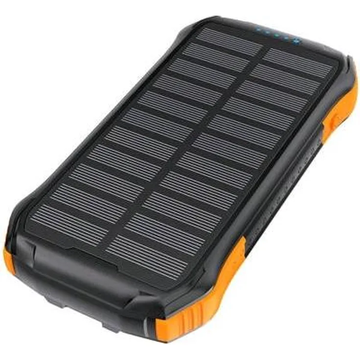 Choetech Solar Powerbank B659 10000mAh Qi 5W Orange - Mit 1.8W Solarpanel, LED-Licht, Wasser- und Stoßfestigkeit
