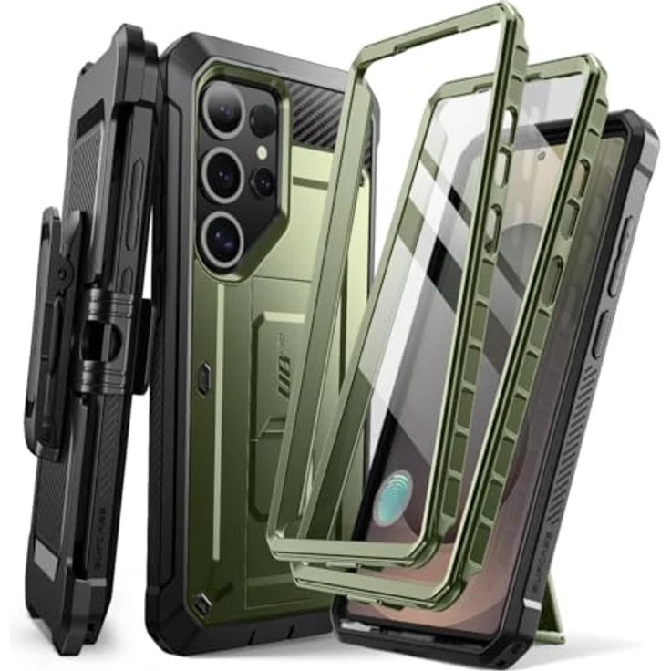 SupCase Samsung Galaxy S25 Ultra Hülle Bumper Case [UBPro] mit 2 Vorderseite (Grün) – Bild 1