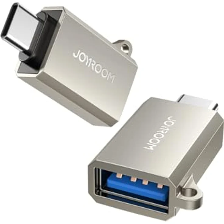 JOYROOM S-H151 OTG-Adapter, USB-C Stecker / USB-A Buchse, 5 Gbit/s, kratzfest, Silber – Bild 1