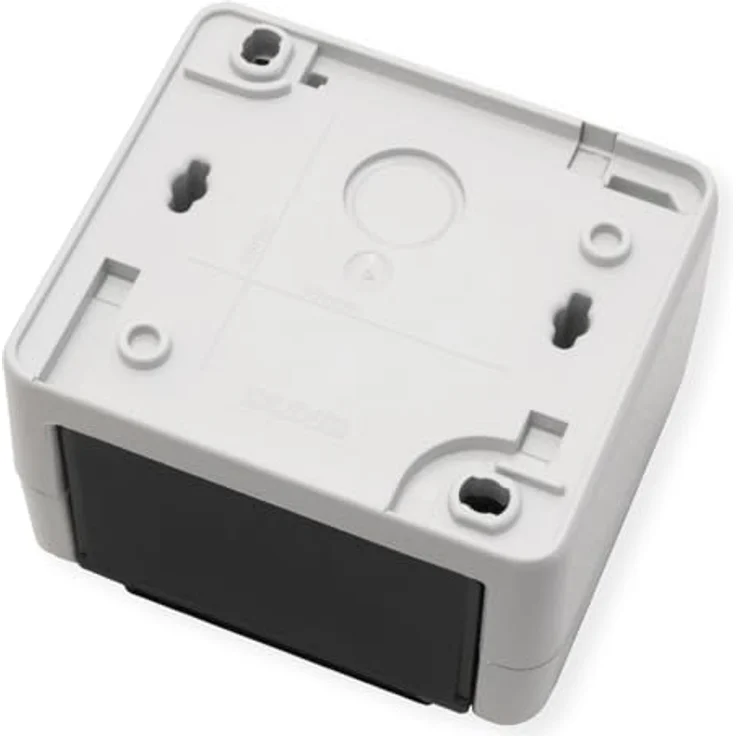 Telegärtner Netzwerkdose Aufputz CAT 5e/6/6a, IP44 Anschlussdose mit bruchsicherem grauem Gehäuse für bis zu zwei Datenanschlüsse – Bild 5