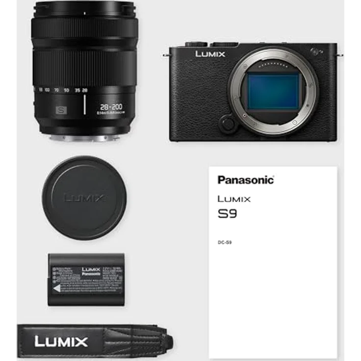 Panasonic Lumix DC-S9, Vollformat Systemkamera 24 MP mit 28-200 mm Objektiv, Jet Black – Bild 8