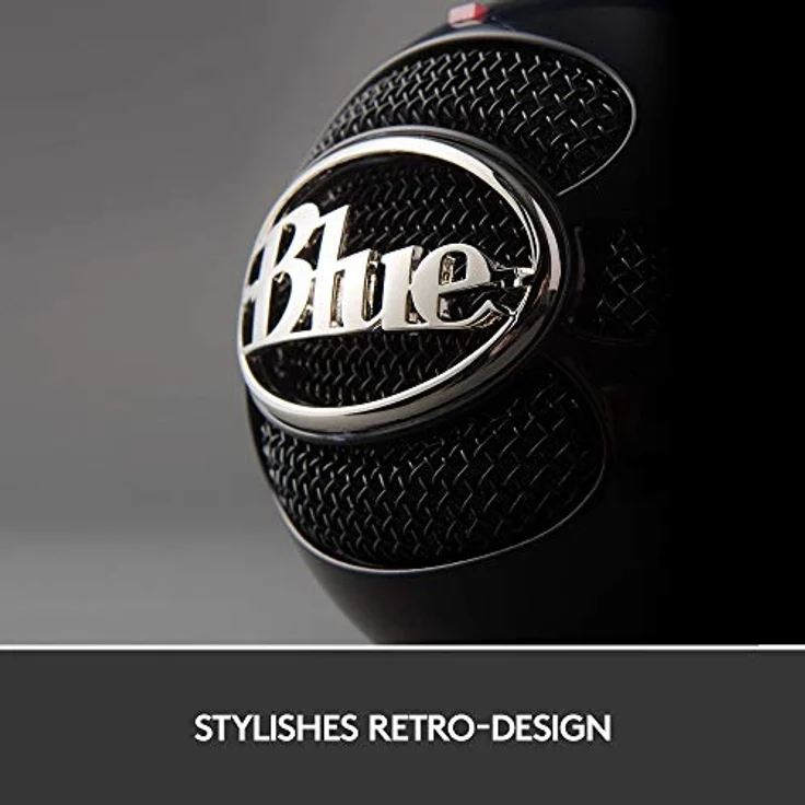 Blue Microphones Snowball Omnidirektionales USB Mikrofon mit zwei vielseitigen Aufnahmemustern und stilvollem Retro-Design für Aufnahme, Streaming und Podcasting auf PC und Mac, schwarz – Bild 8