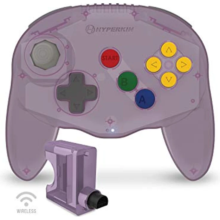 Hyperkin Admiral Premium (Purple), Wireless Controller für Nintendo 64 mit ergonomischem Design und doppelten Z-Tasten – Bild 3