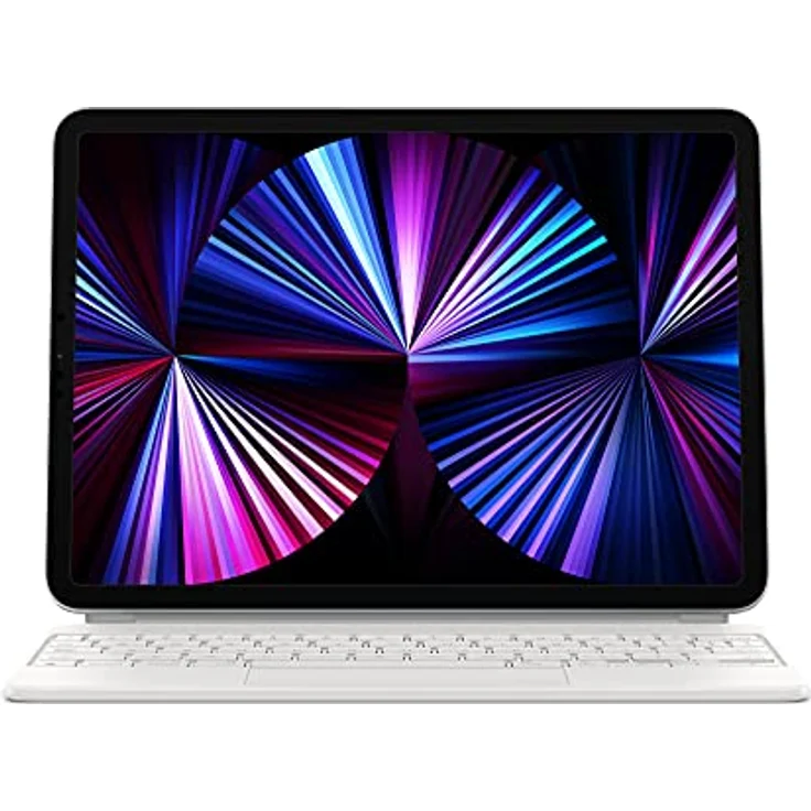 Apple Magic Keyboard für iPad Pro 11'' 2021 (3. Generation) & iPad Air 2020 (4. Generation) - Britisches Englisch Weiß – Bild 2