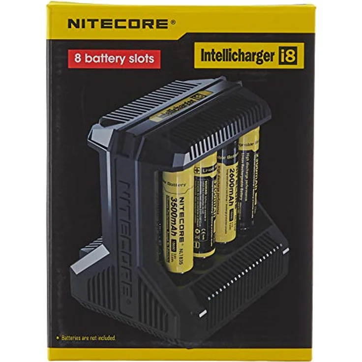 Nitecore i8-8-Schacht-Ladegerät für Li-Ion, NiMH und NiCd Akkus, schwarz, S – Bild 4