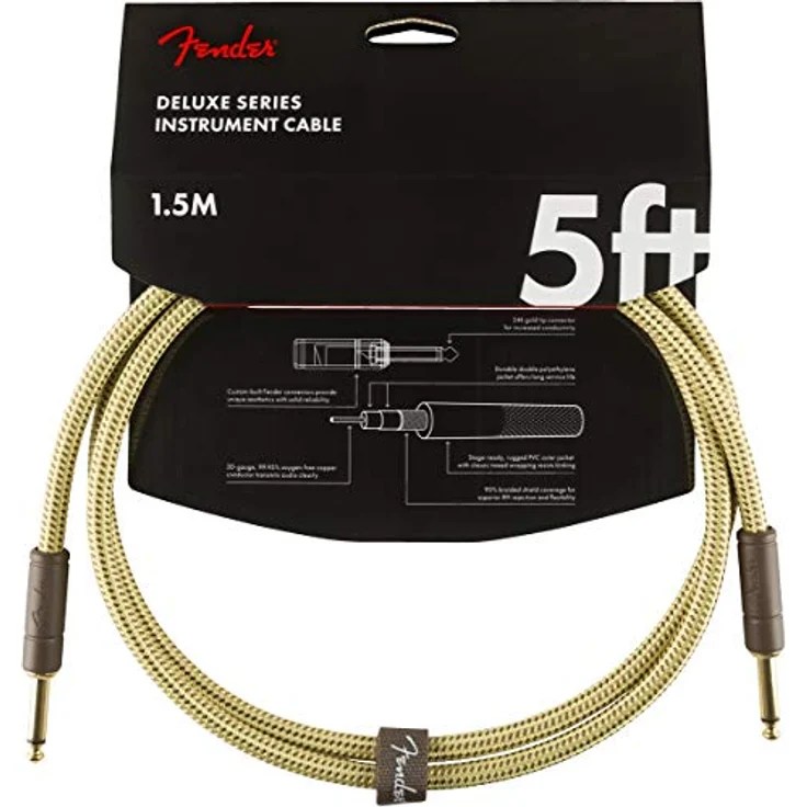 Fender Kabel Deluxe Series, 1,5m, tweed – Bild 2