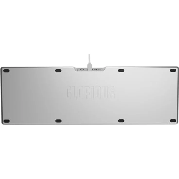 Glorious GMMK 3 Pro, 100 % Custom Gaming-Tastatur Barebone mit Hot-Swap, ANSI-Layout, silber, CNC-gefrästem Aluminiumgehäuse und RGB-Beleuchtung – Bild 12
