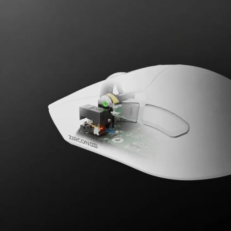 Natec GENESIS Zircon 880, optische Wireless Maus mit 12000 DPI, 6 Tasten, USB Type-C, Weiß – Bild 7