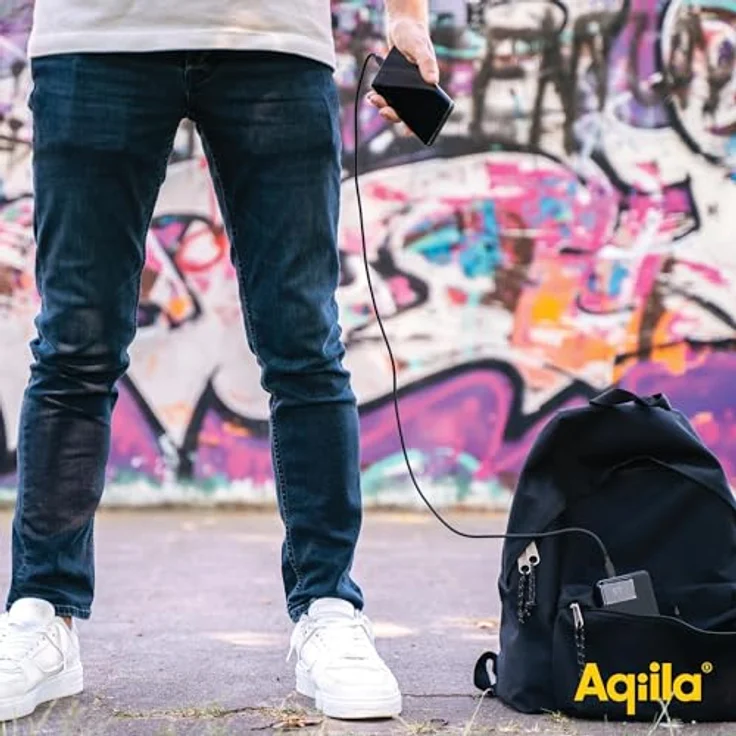 Aqiila Powerbank Powerbird B20+ 20000mAh, 65 W, 1x USB-A, 2x USB-C, schwarz – Bild 3