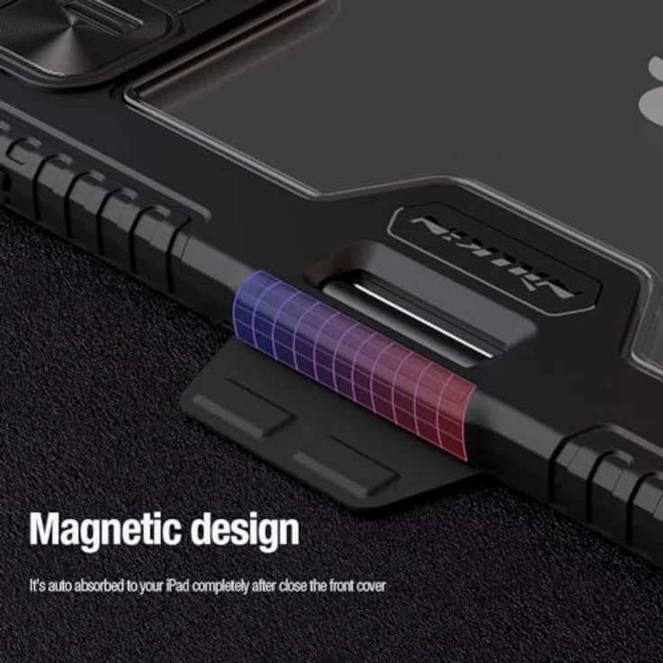 Nillkin Bumper Leather Case Pro für iPad Pro 11" 2024 - Schutzhülle mit Flip-Funktion, PU-Leder und verstärkten Ecken, Schwarz – Bild 5