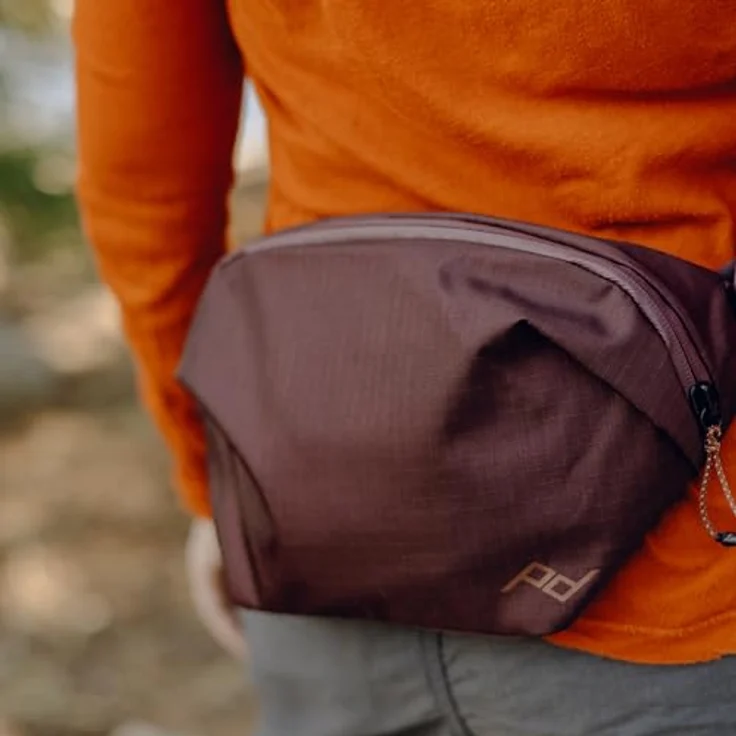Peak Design Outdoor Sling 2L, Kameratasche für Schulter- und Hüfttrageweise, wetterfest, rot – Bild 5