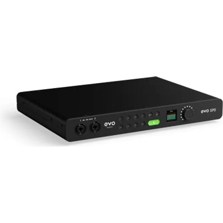 Audient EVO SP8, Studio-Preamp-Expander, Acht EVO-Vorverstärker, 8 x EVO Mikrofonvorverstärker mit Smartgain, 8 x Line-Ausgänge, Mikrofonvorverstärker, 58dB Mic Gain, 32-Bit-AD/DA-Wandler, Schwarz