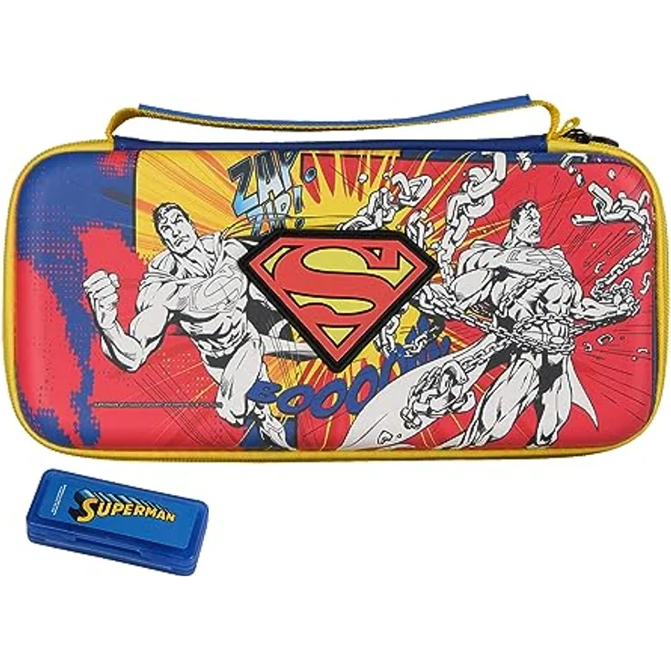 FRTEC Trage- und Aufbewahrungstasche für Nintendo Switch, offiziell von DC lizenziert, Premium-Tasche (Superman)