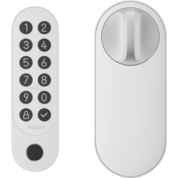 AQARA Smart Lock U200, Intelligentes Türschloss mit Fingerabdruck, NFC und automatischer Verriegelung, White – Bild 2