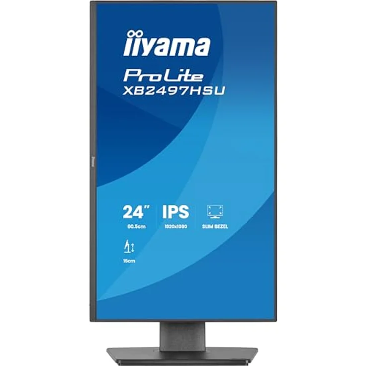 iiyama Prolite XB2497HSU-B1, 60,5cm (23,8") Full-HD IPS LED-Monitor mit 120Hz, HDMI, DP, USB-C, Höhenverstellung, Pivot, schwarz, Energieeffizienzklasse C – Bild 4