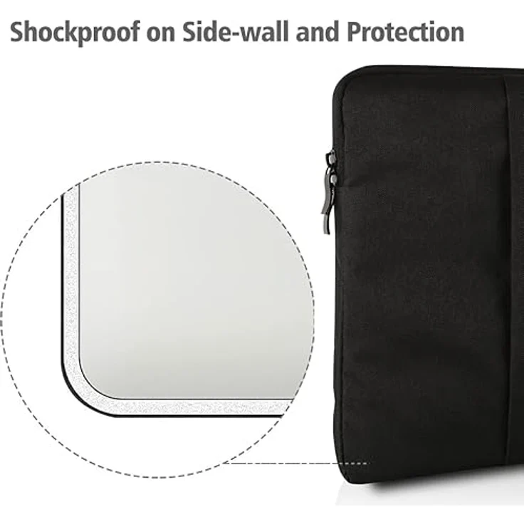 UPERFECT Tragetasche für 18,5 Zoll Monitor, Polyester Laptoptasche im vertikalen Stil mit Reißverschlusstasche und großer Außentasche – Bild 5
