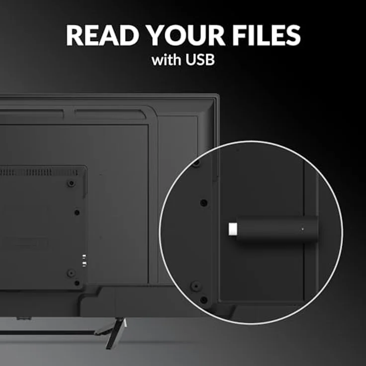 STRONG SRT40FF4003C Fernseher 40", HD-TV mit DVB-T3 Tuner, 60 Hz Full HD, 3X HDMI, CI-Slot, 2X USB, VESA 200x200, Schwarz – Bild 5