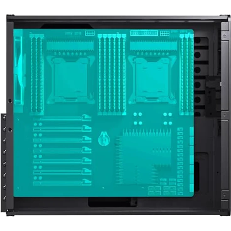 Jonsbo N5 NAS-Gehäuse, E-ATX - schwarz, für bis zu zwölf 3,5-Zoll-HDDs und vier 2,5-Zoll-SSDs – Bild 5