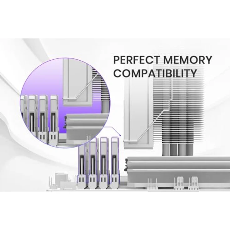 ID-Cooling FROZN A410, CPU Kühler mit 220W TDP, aRGB-Beleuchtung, weiss – Bild 3