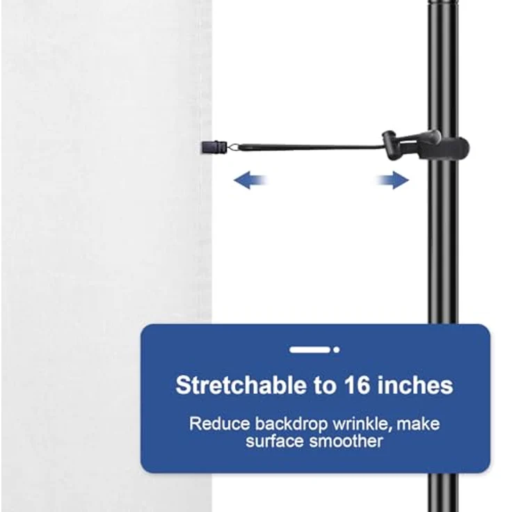 EMART Fotohintergrund Weiß, 3x6m Polyester Faltbar mit 4 Clips, Reduziert Lichtreflexion für Fotografie und Video Produktion – Bild 4
