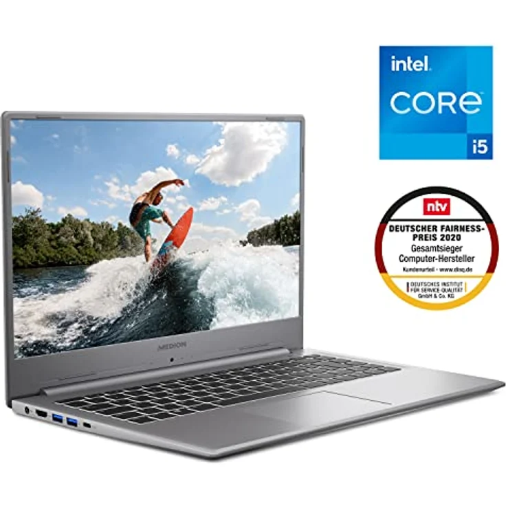 MEDION S15449 39,6 cm (15,6 Zoll) Full HD Laptop (Intel Core i5-1135G7, 16 GB DDR4 RAM, 1TB PCIe SSD, Intel Iris Xe Grafik, HD Webcam, Win 11 Home) – Bild 2