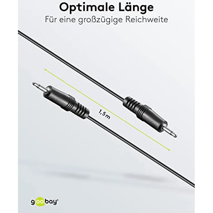 1.5m 3.5mm mono Stecker auf 3.5mm mono Stecker – Bild 4
