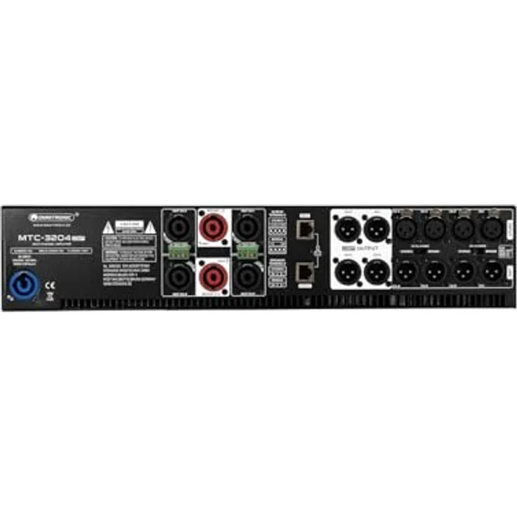 Omnitronic MTC-3204DSP PA Verstärker, 4-Kanal mit 4 x 800 W, DSP, Ethernet-Schnittstelle und 10-Band Equalizer, 19" Rackeinbau – Bild 3
