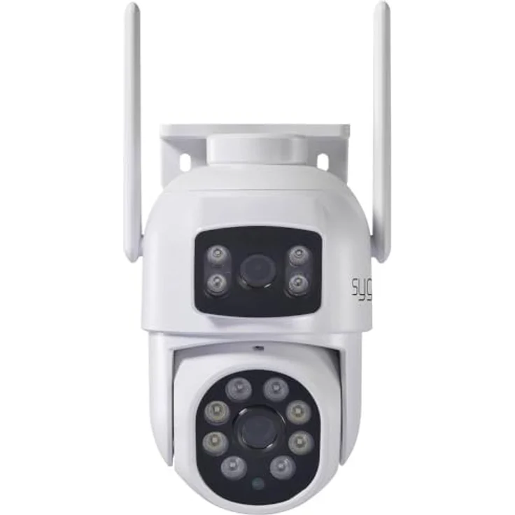 Sygonix Überwachungskamera SY-6271366 1920 x 2160 Pixel, mit zwei Linsen und Verfolgungsfunktion, Vollfarb- und Schwarzweiß-Nachtsicht – Bild 3