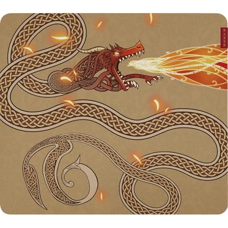 Razer Gigantus V2 L Counter-Strike 2 Dragon Lore, Weiches Gaming-Mauspad mit strukturiertem Mikrogewebe, 450 x 400 x 3 mm, rutschfeste Gummibeschichtung – Bild 1