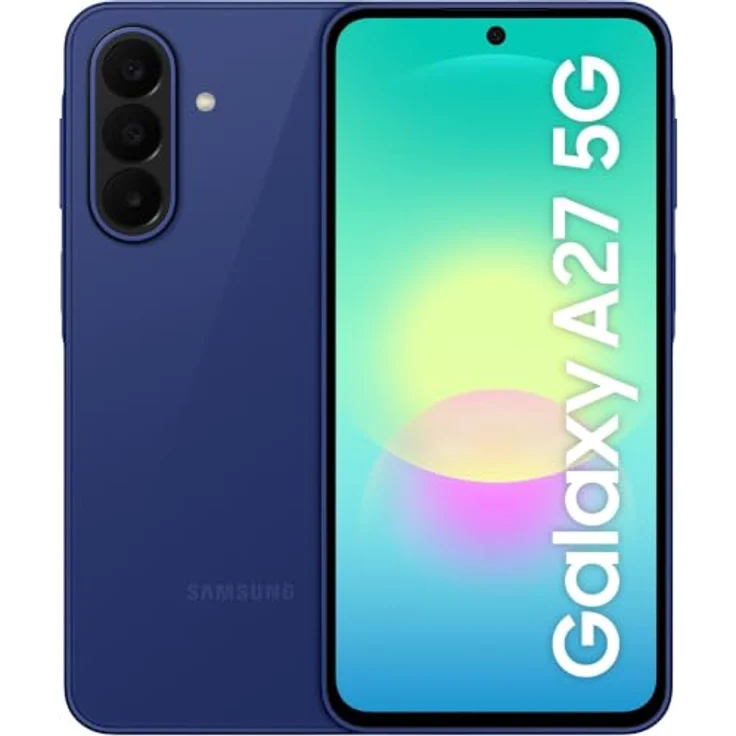 Samsung Galaxy A27, 5G Smartphone mit 128 GB Speicher, 50 MP Dreifach Kamera, 6.7 Zoll FHD+ Display, Blau – Bild 1