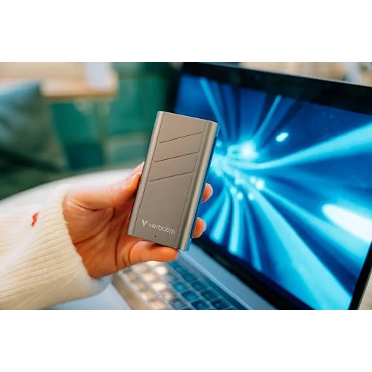 Verbatim TurboMetal Portable SSD, 1 TB, extrem schnell bis zu 3700 MB/s, USB4 40 Gbps, für Mac, PC, Smartphone & Spielekonsole – Bild 4