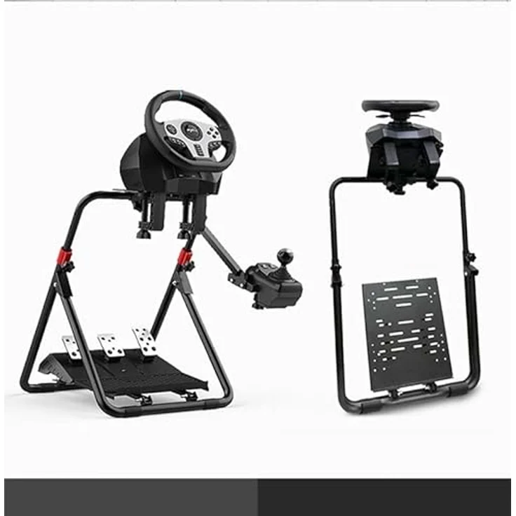 PXN Adjustable Gaming Wheel Stand A9, Höhenverstellbarer Stand für Lenkrad, Pedale und Gangschaltung, schwarz – Bild 8