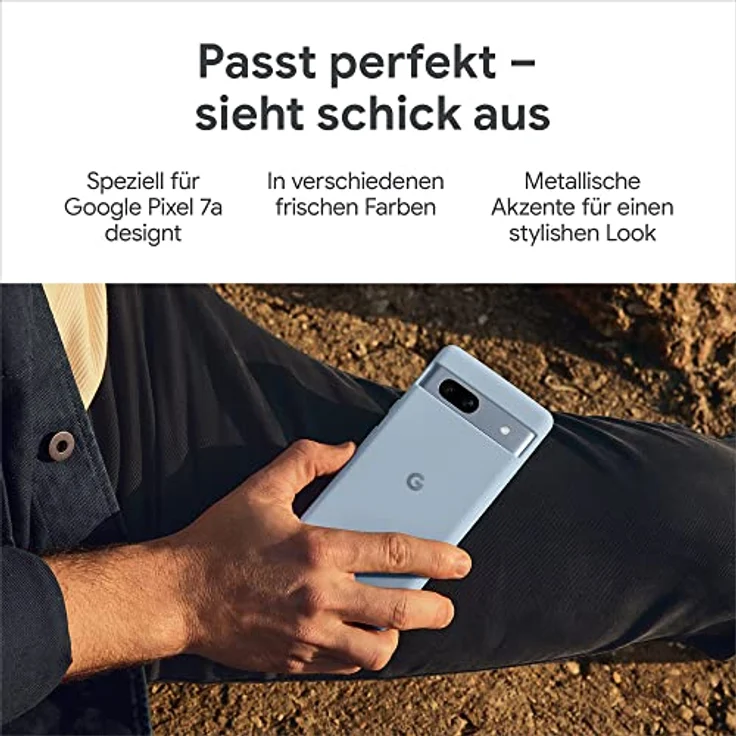 Google Pixel 7a Case – Langlebige Silikon-Schutzhülle für Android-Smartphone – Seafoam – Bild 3