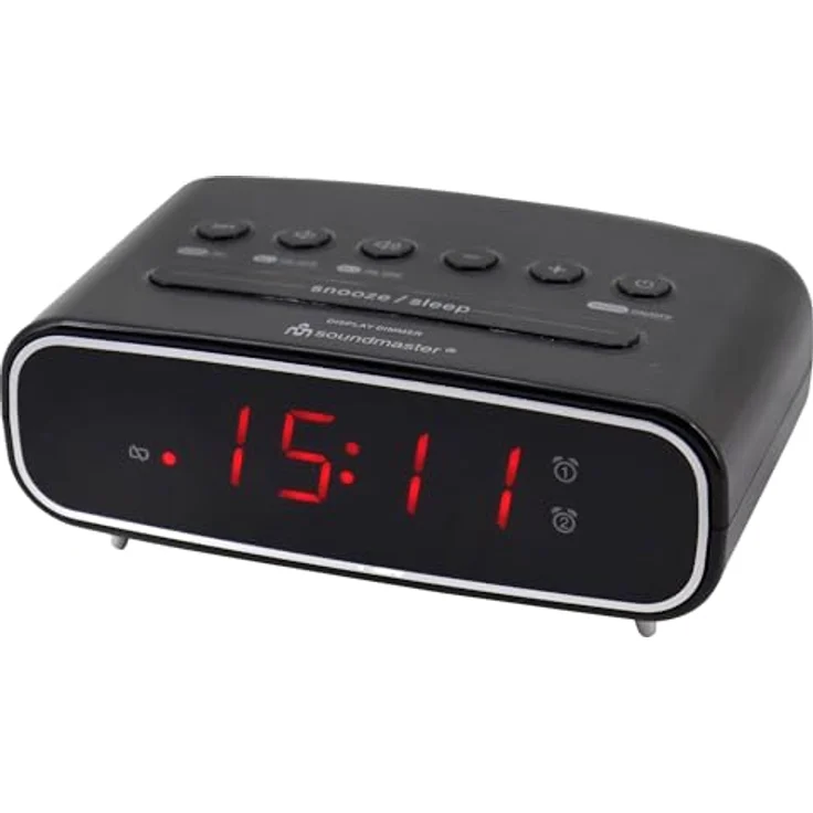 Soundmaster UR111SW Radiowecker UKW UKW Weckfunktion Schwarz – Bild 3