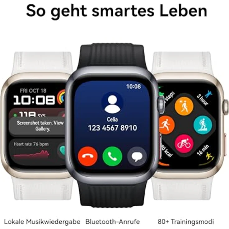 Huawei Watch D2 Smartwatch, 4,62 cm AMOLED, mit EKG, IP68, bis zu 5 Tage Akkulaufzeit – Bild 6