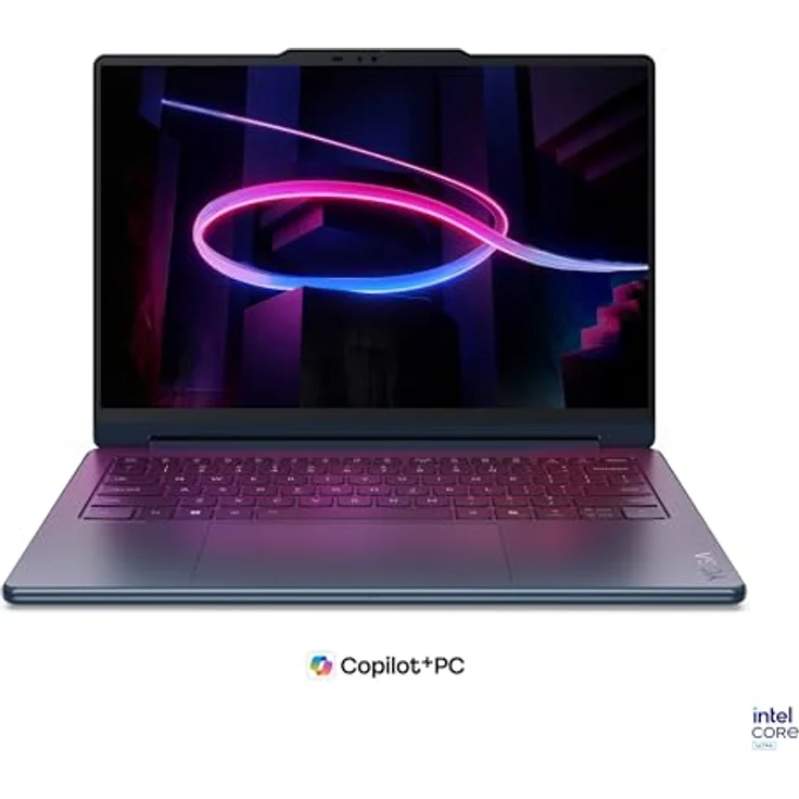 Lenovo Yoga 9 2in1 Aura Edition Laptop, 14" 2.8K WQXGA OLED Touch Display, Intel Core Ultra 7 355, 32GB RAM, 1TB SSD, Blau, 3 Jahre Premium Care – Bild 2