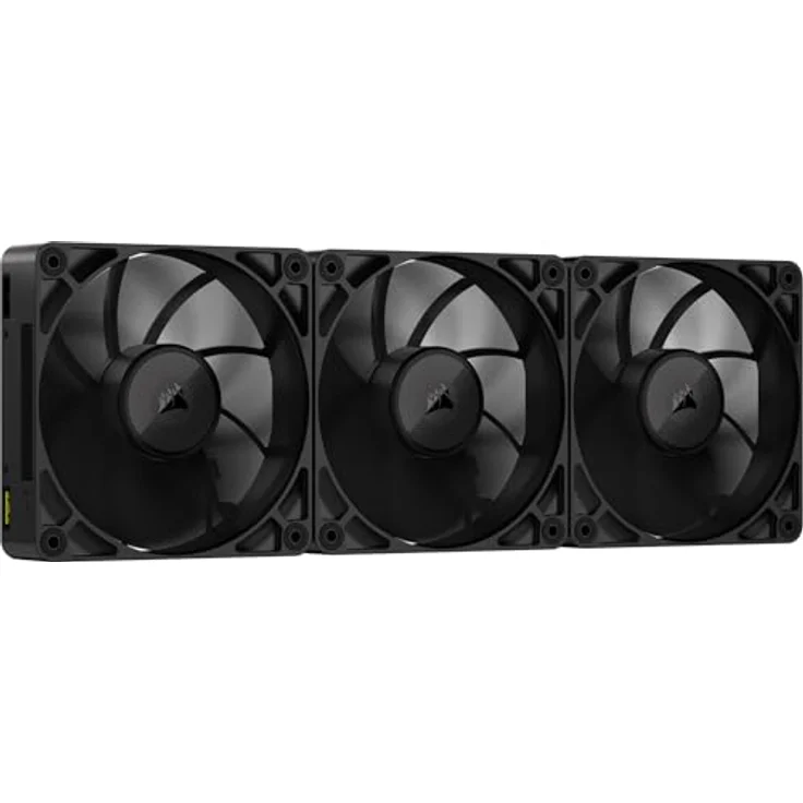 Corsair iCUE LINK RX120 MAX 120mm PWM Dicker Lüfter - Hochstatischer Druck - Liquid Crystal Polymer - Dreierpack - Schwarz – Bild 1