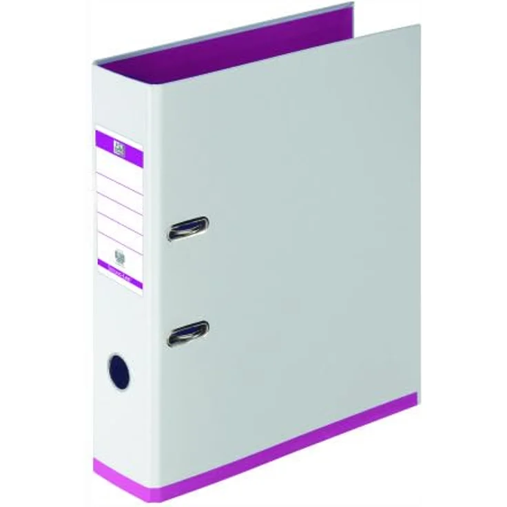 OXFORD Aktenordner, A4, Bicolour- PP Bezug, 80 mm Rückenbreite, Oxford Premium-Mechanik, auswechselbares Rückenschild – Bild 5