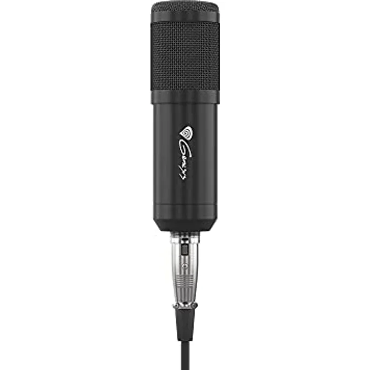 Genesis Radium 300 Studio XLR Professionelles Mikrofon mit Arm und Pop-Filter, XLR-Anschluss, Cardiode, Schwarz