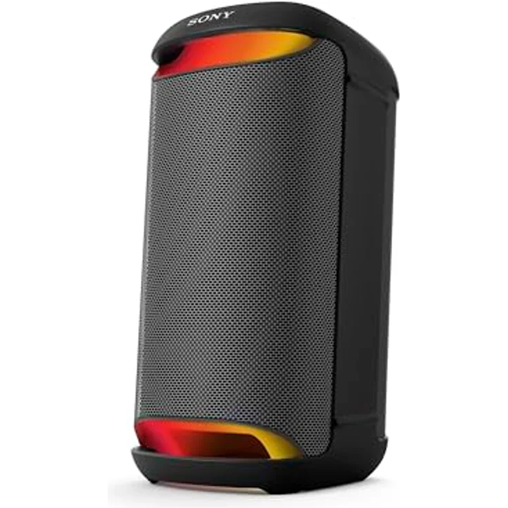 Sony SRS-XV500 - Kabelloser Bluetooth-Partylautsprecher mit kraftvollem Sound und MEGA BASS - 25 Stunden Akkulaufzeit, tragbar, LED-Beleuchtung, Party Connect, IPX4, Karaoke-Mikrofoneingänge - Schwarz – Bild 1
